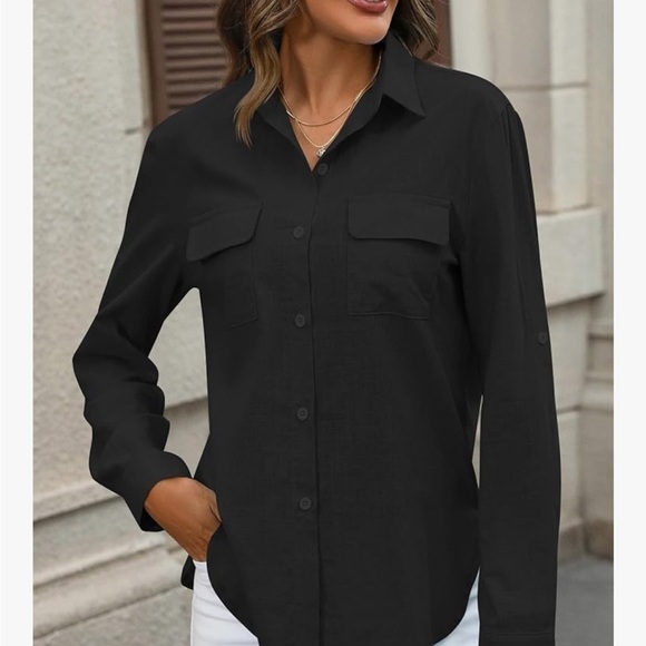 EXOFFICIO UPF 50+ Women's Button-Down Shirt in Black - Picture 4 of 9